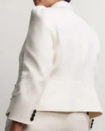 Savannah Guthrie The Today Show 2025 Double-Breasted Puff Sleeve Cropped Blazer