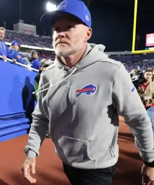 Sean McDermott Bills Grey Hoodie