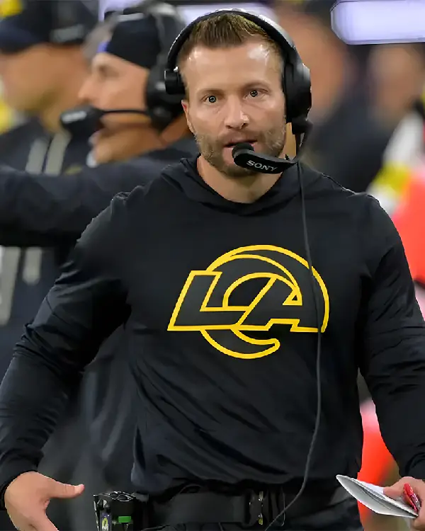 Sean McVay Los Angeles Rams Sideline Black Hoodie