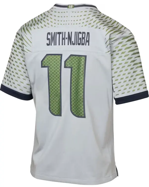 Seattle Seahawks Jaxon Smith Njigba Wolf 2025 Grey Rivalries Jersey