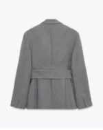 Shop A Nossa Tarde 2025 Tânia Ribas de Oliveira Gray Belted Blazer For Sale