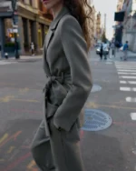 Shop A Nossa Tarde 2025 Tânia Ribas de Oliveira Gray Belted Blazer Sale Site post