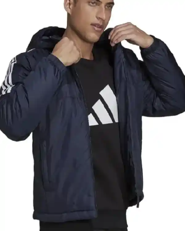 Shop Adidas Men’s Essentials Insulated Blue