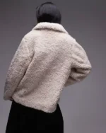 Shop And Other Stories Faux Fur Jacket Sale White Back