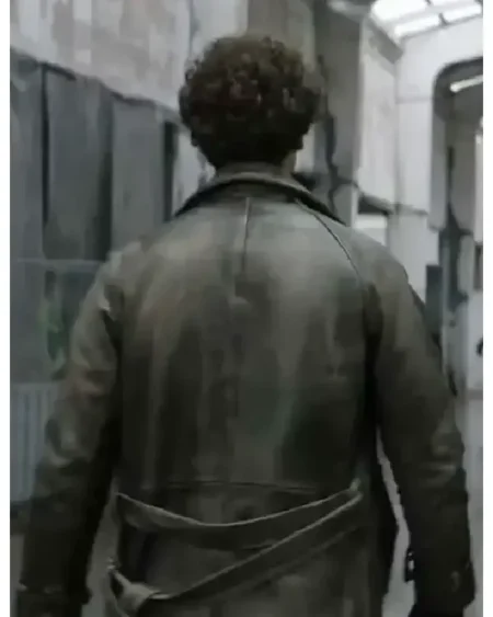 Shop Émile The Walking Dead Daryl Dixon 2023 Tristan Zanchi Black Leather Coat For Sale