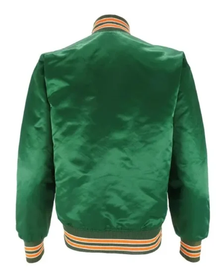 Shop Green Miami Hurricanes 80s Satin