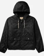 Shop Men’s Gucci Padded Logo Jacquard Shell