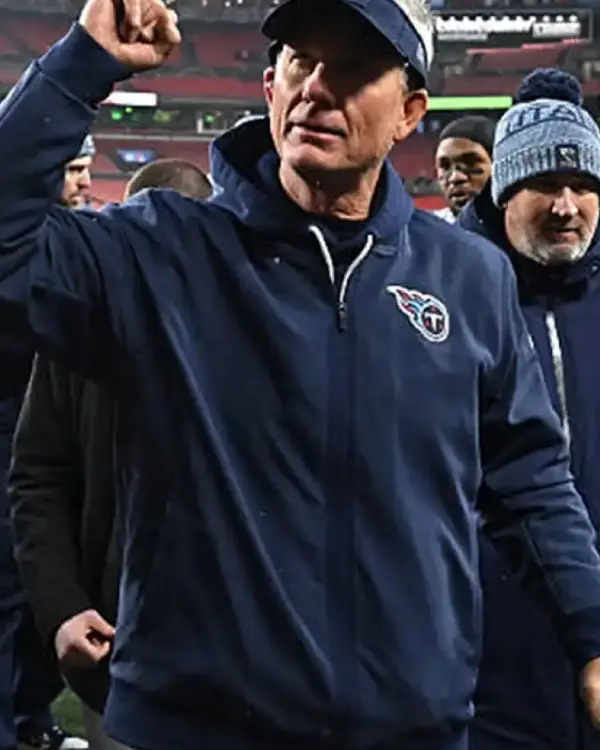 Shop Mike McCoy 2025 Tennessee Titans Nike Sideline Navy Blue