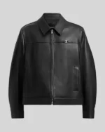 Shop Re-Creation – Eagles vs Bears Jalen Hurts Coach Leather Jacket Black