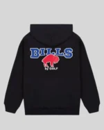 Shop Re-Creation – Unisex Golf Wang 2025 Buffalo Bills Cutout Pullover Hoodie Black Sale Back