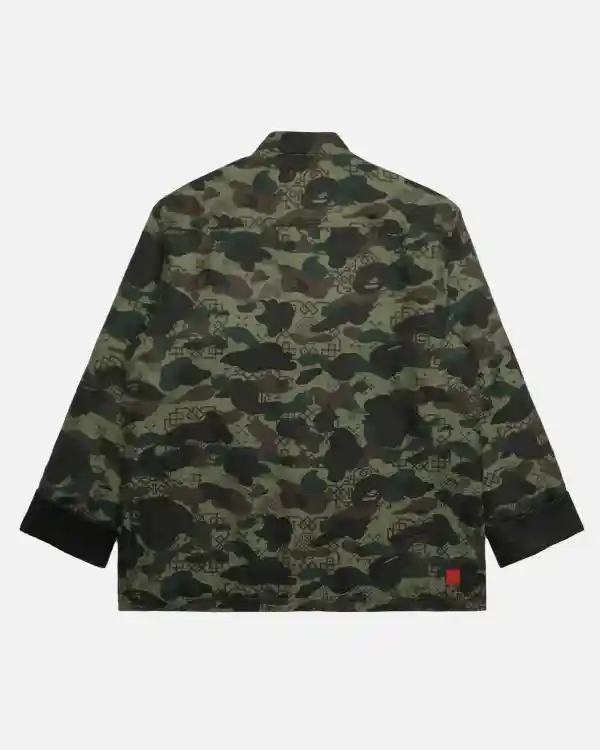 Shop Recreated - A Bathing Ape x Swarovski Shark Hooded Varsity