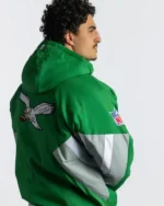 Shop Recreated - Philadelphia Eagles Kelly Green Starter Half-Zip
