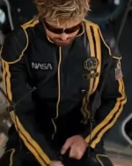 Shop Ryan Gosling The Fall Guy 2024 Colt Seavers NASA Black Leather Jacket