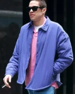Shop Step Out in Style with the Pete Davidson Blue Cotton Jacket for Everyday Casual Wear Sale