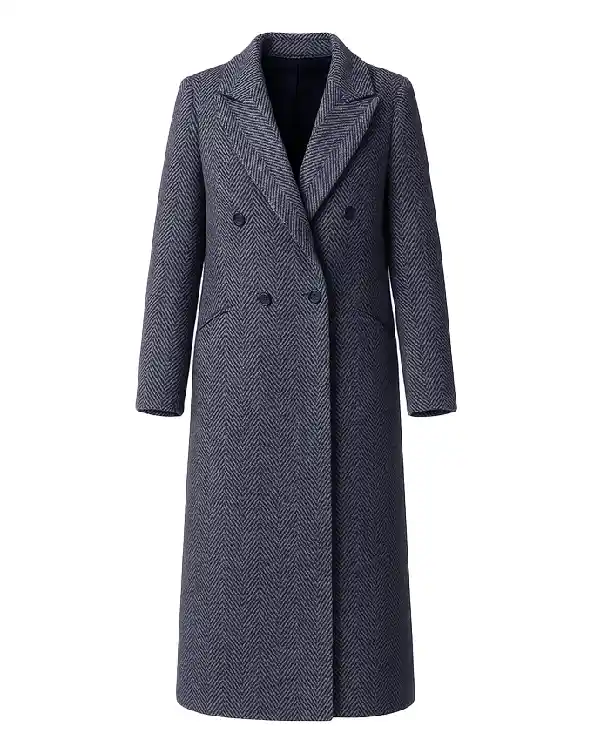 Shop Taylor My Secret Santa Alexandra Breckenridge Grey Wool Coat