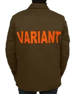 Shop Tom Hiddleston TV Series Brown Cotton Loki TVA Variant Jacket Sale Back