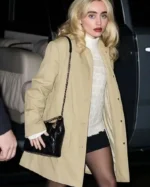 Shop the Sabrina Carpenter Grammy Nominations Beige Coat Online Sale