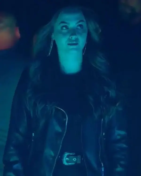 Shoresy S2 Michala Brasseur Black Leather Jacket