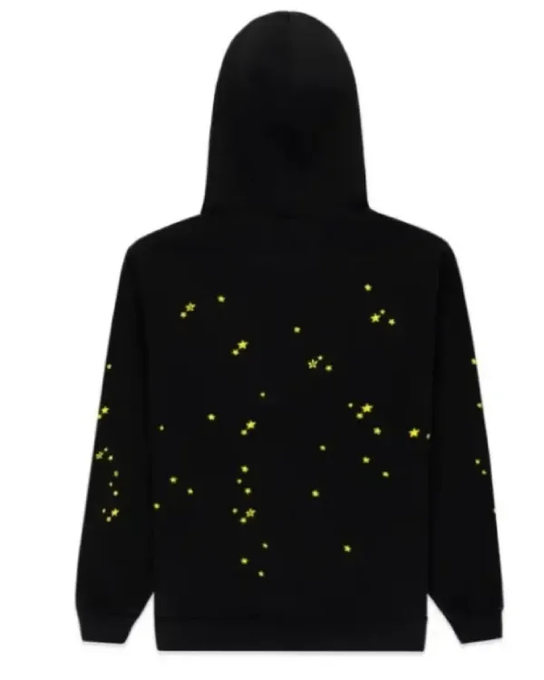 Sp5der Atlanta Gothic Yellow & Red “Atlanta” Text, Spider Web Graphic,