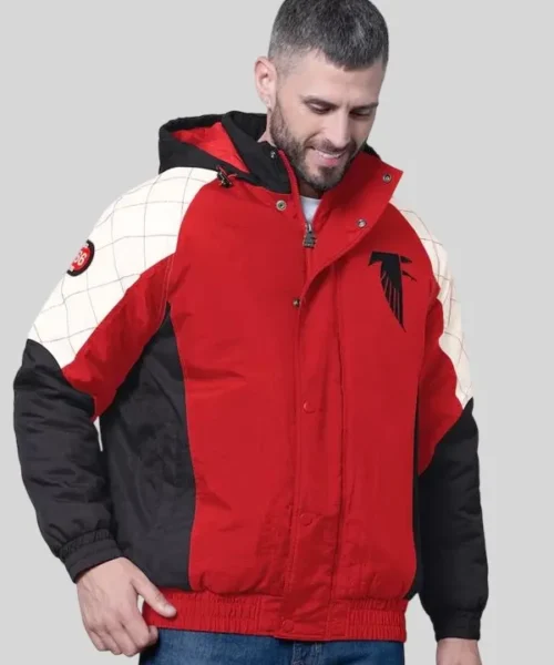 Starter Atlanta Falcons Oxford Crinkle Hoodie Jacket