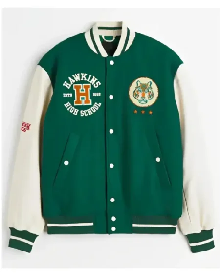 Stranger Things Hawkins Stadium Varsity Jacket