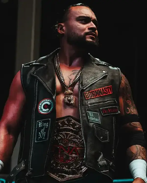 TNA Wrestler Mike Santana Bornnasty Leather Vest