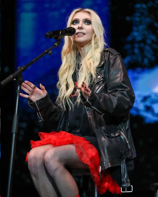 Taylor Momsen Black Leather Jacket