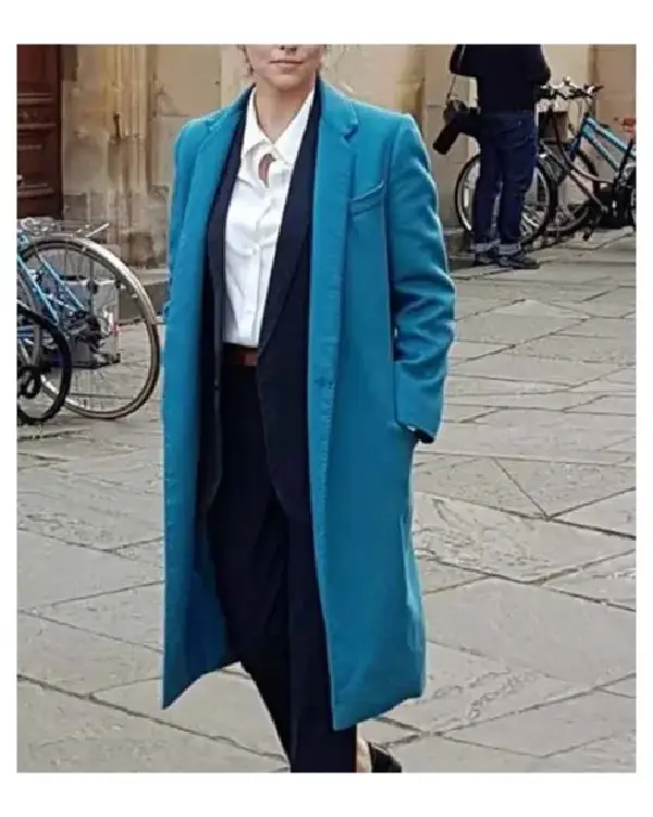 Buy Teresa Palmer A Discovery of Witches Diana Bishop Blue Long Trench Coat
