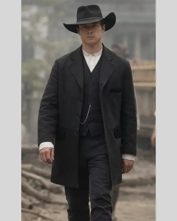 The Abandons Lucas Till Black Coat