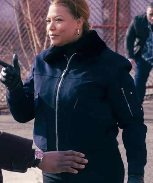 The Equalizer 2021 Queen Latifah Blue Bomber Jacket
