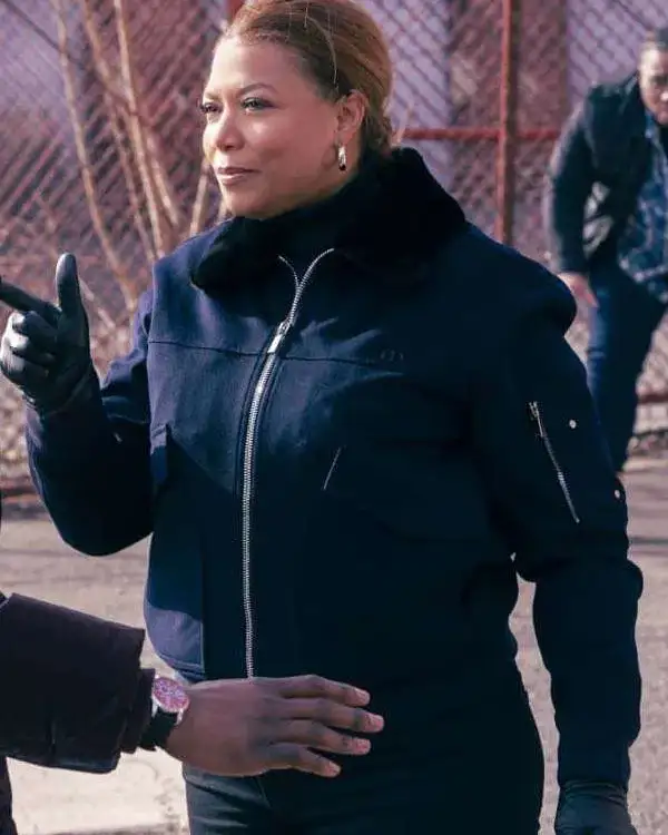 The Equalizer 2021 Queen Latifah Blue Bomber Jacket