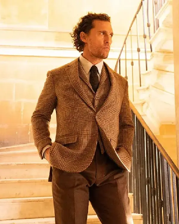 The Gentlemen Michael Pearson Three Piece Plaid Suit