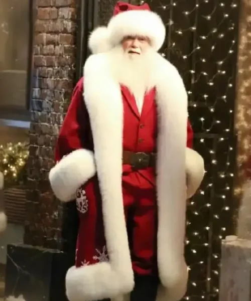 The Man with the Bag Santa Red Coat