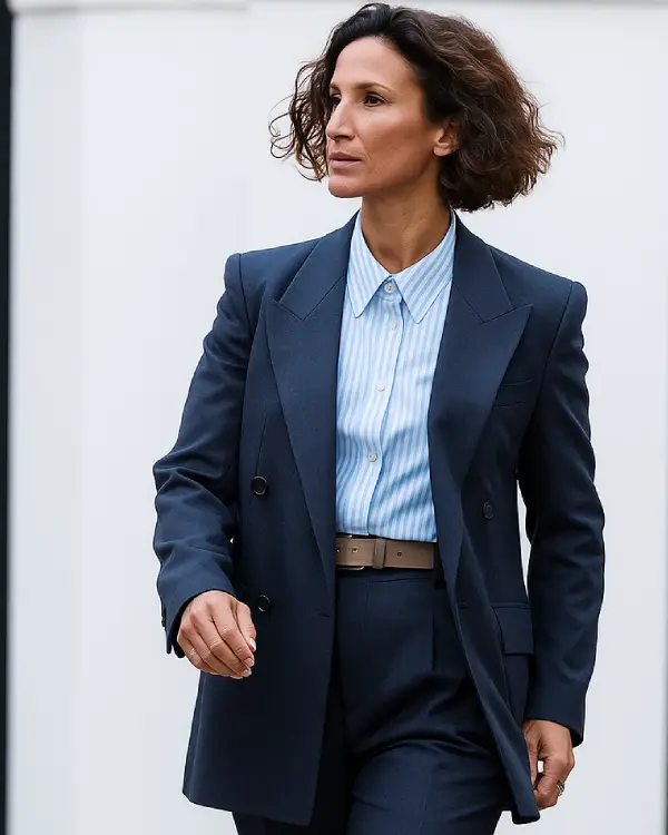 The Night Manager S02 Indira Varma Blue Blazer