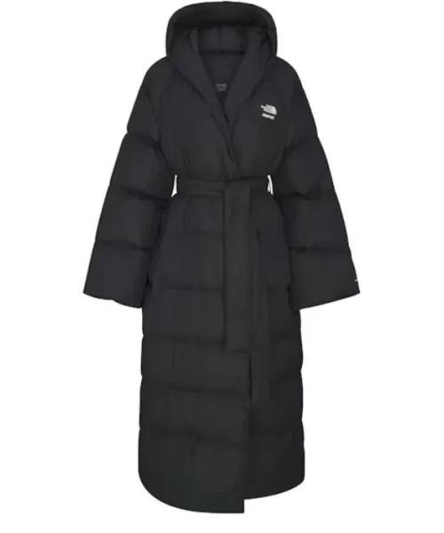 The North Face x Skims Nuptse Wrap Parka Coat