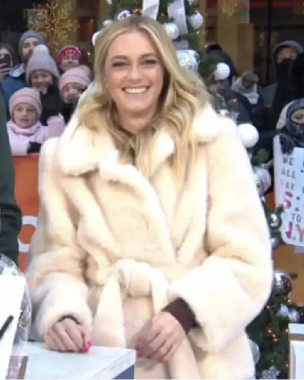 The Today Show 2025 Jasmine Snow Fur Coat