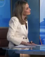 The Today Show 2025 Savannah Guthrie Puff Sleeve Cropped Blazer
