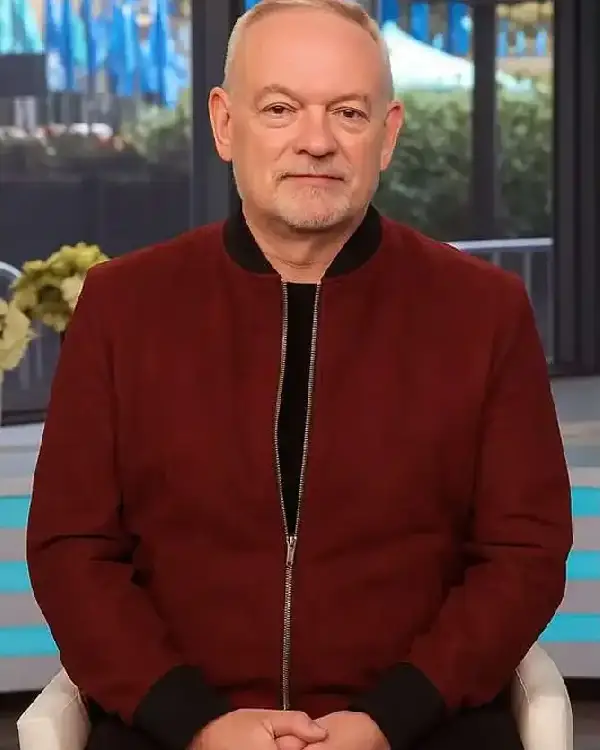 The Today Show Jared Harris Suede Jacket