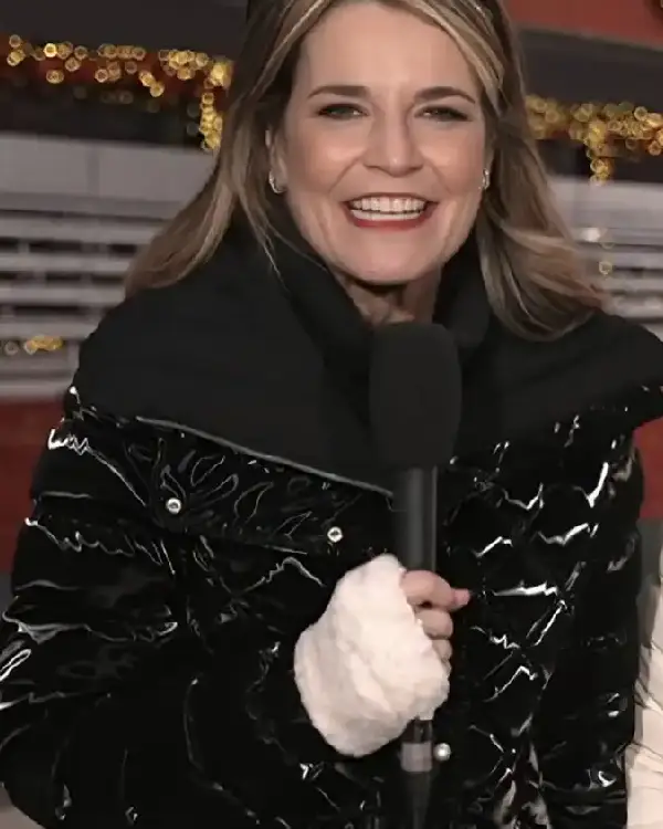 The Today Show Savannah Guthrie Black Quilted Puffer Jacket