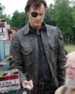 The Walking Dead Governor Leather Black Jacket For Sale