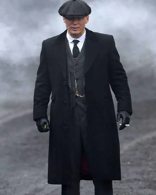 Thomas Shelby Peaky Blinders Black Trench Coat