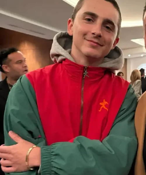 Timothée Chalamet Marty Supreme Christmas Jacket