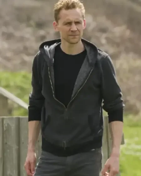 Tom Hiddleston The Night Manager Grey Hoodie