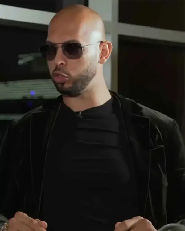 Top G Andrew Tate Black Velvet Suit