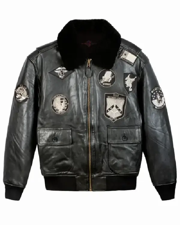 Top Gun Maverick United States Flag G-1 Leather Jacket