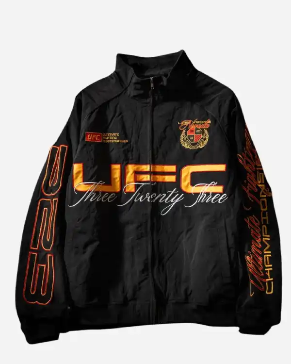 UFC 323 Racing Black Full-Zip Jacket