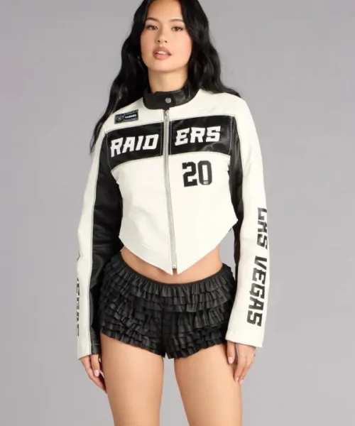 Ultra Game NFL Las Vegas Raiders Moto Jacket