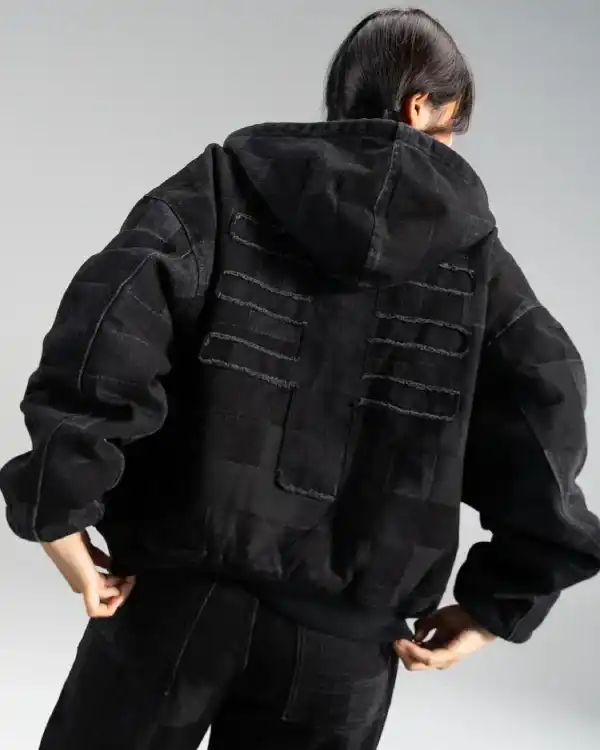 Very Cool x Minecraft Wither Denim Jacket back