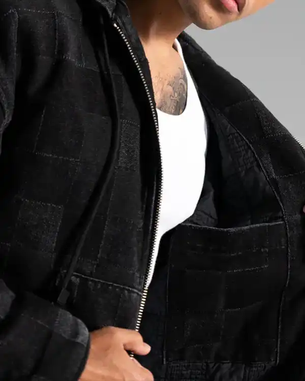 Very Cool x Minecraft Wither Hooded Denim Jacket sale