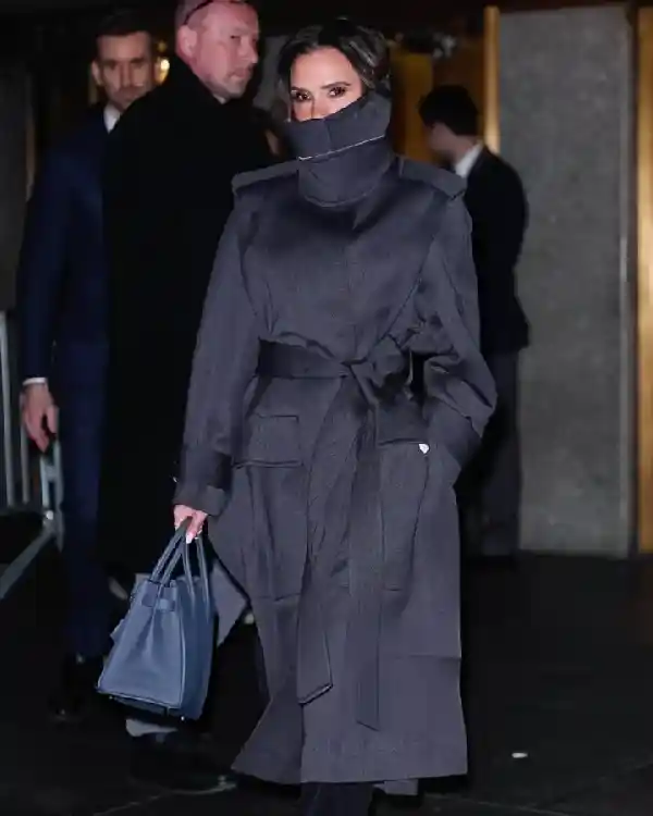 Victoria Beckham New York City Exaggerated Funnel Collar and Waist